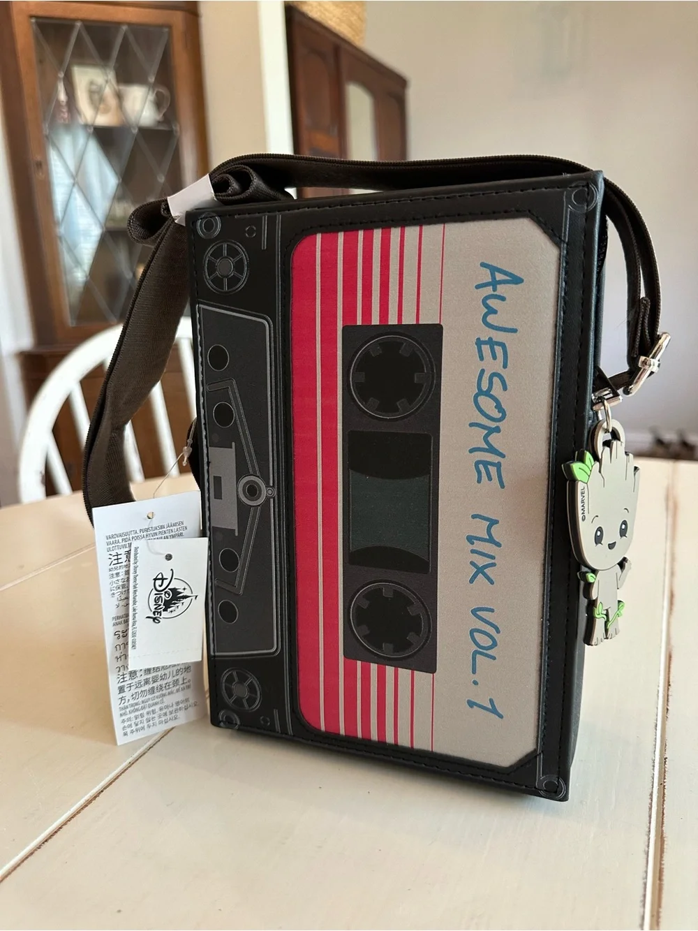 Disney Parks Guardians of the Galaxy Mix Cassette Vol 1 Crossbody Bag
